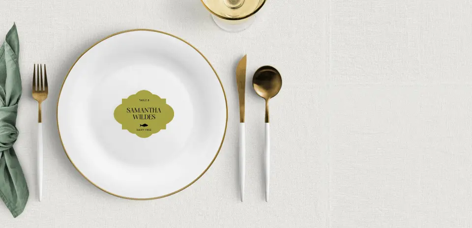 Crest Place Cards