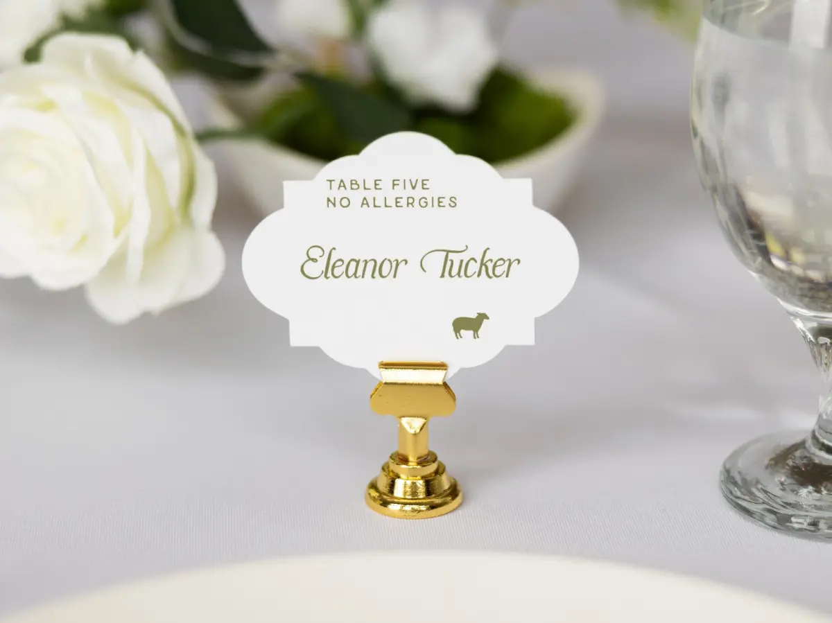 Crest Place Cards