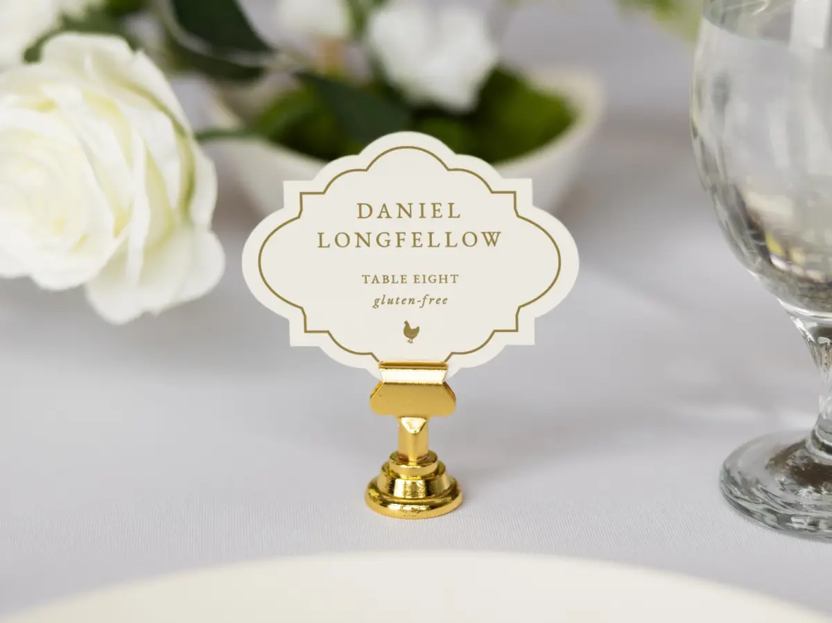Crest Place Cards