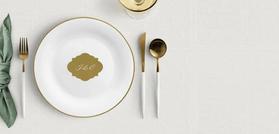 Crest Place Cards