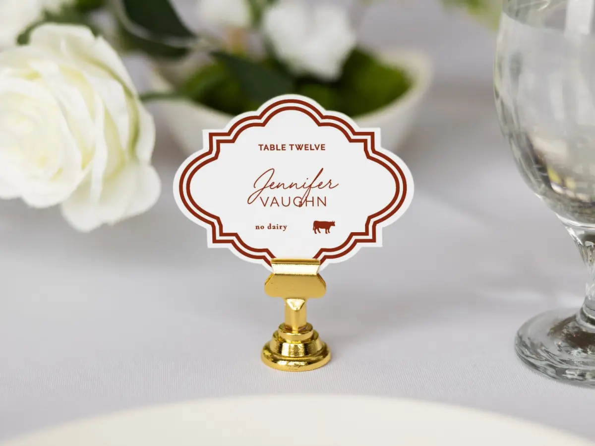 Crest Place Cards