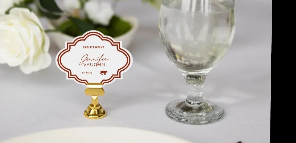 Crest Place Cards