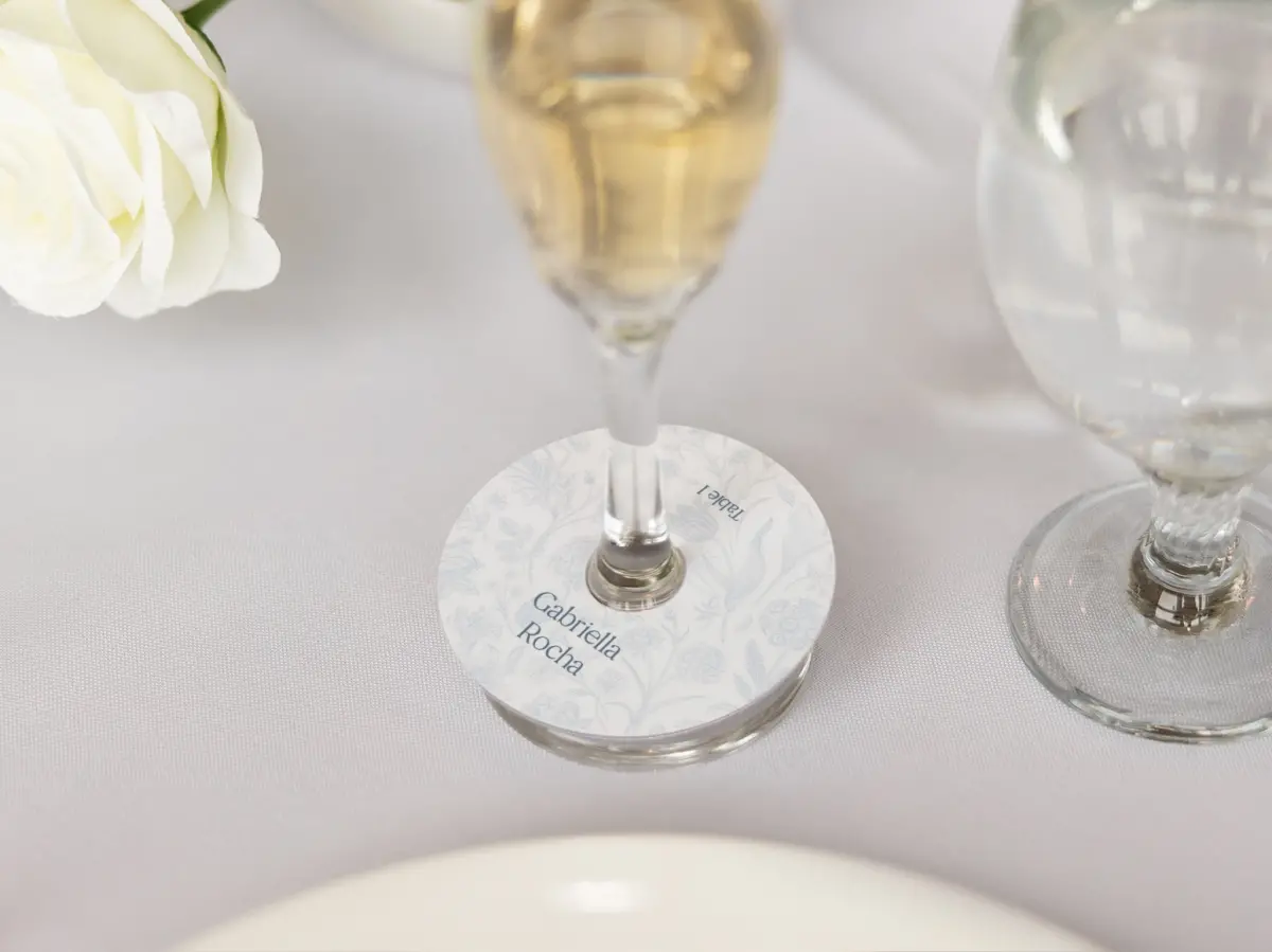 Wine Glass Stem Place Cards