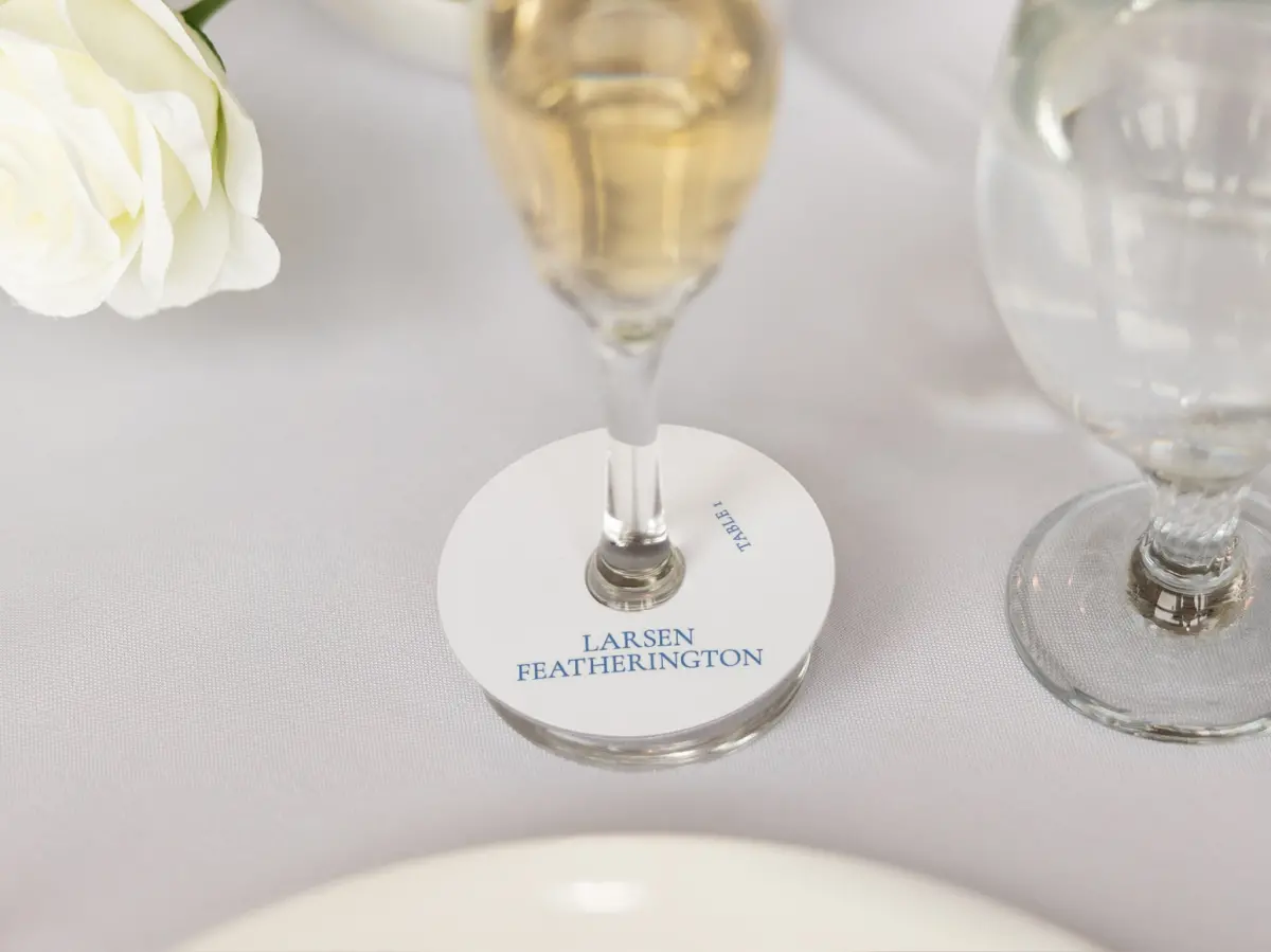 Wine Glass Stem Place Cards