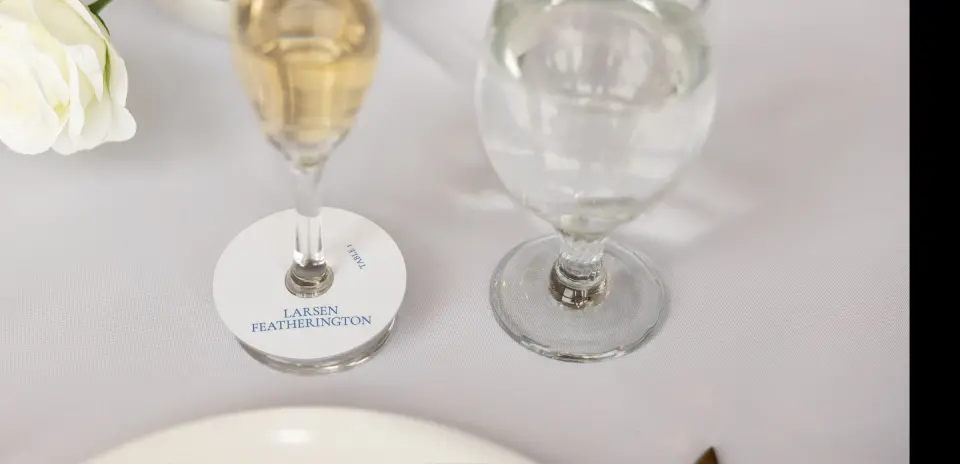 Wine Glass Stem Place Cards
