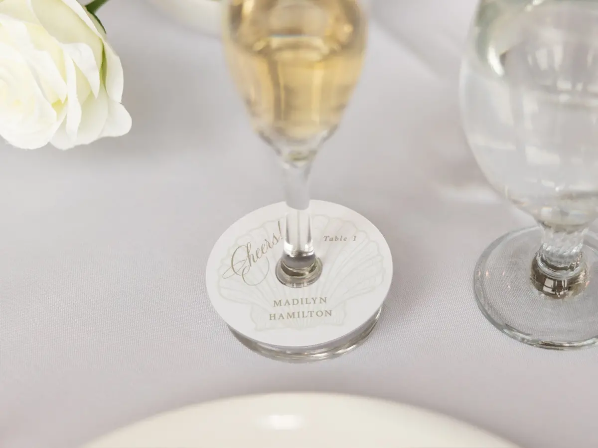 Wine Glass Stem Place Cards