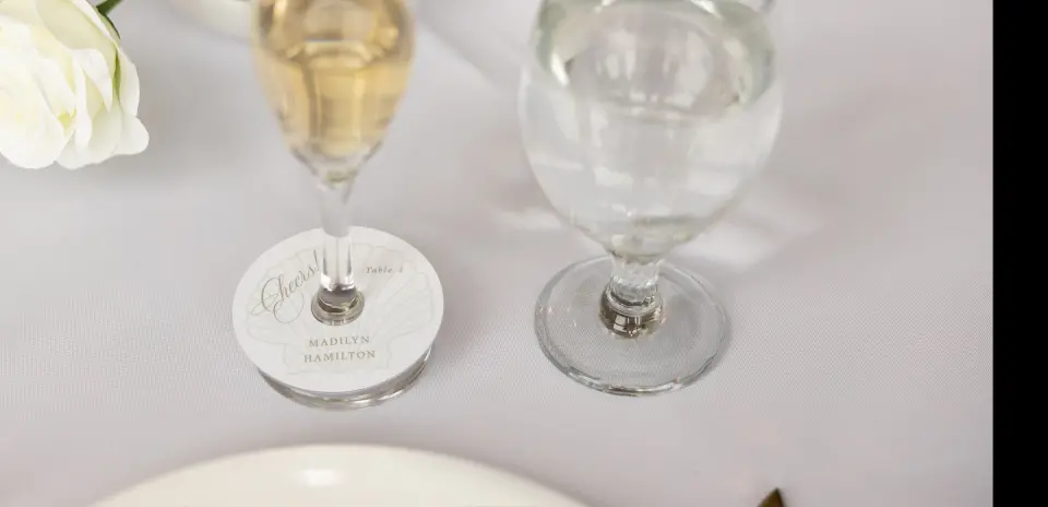 Wine Glass Stem Place Cards