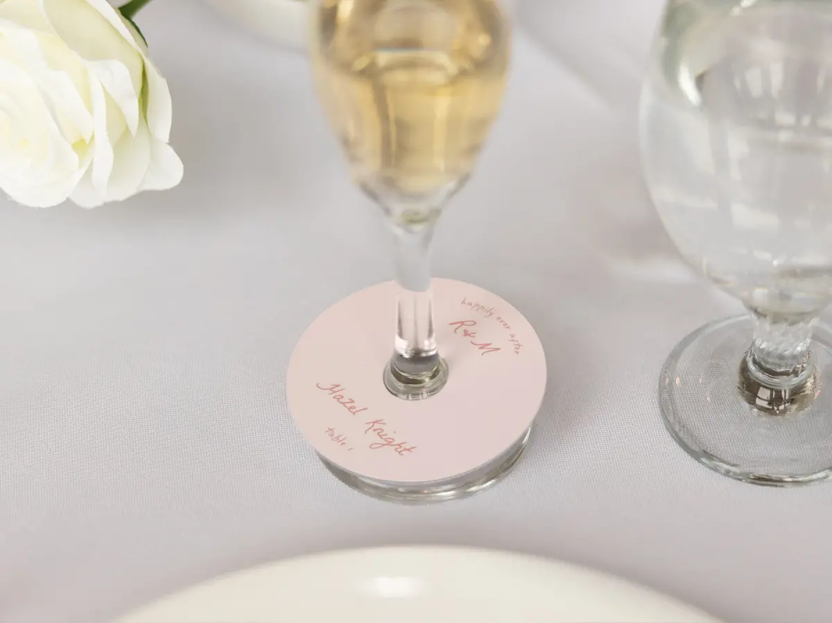 Wine Glass Stem Place Cards