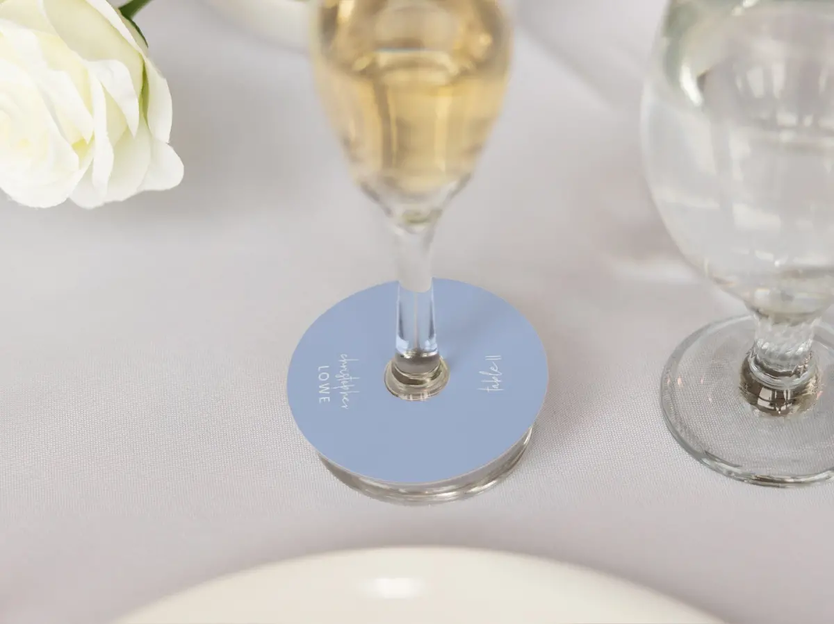 Wine Glass Stem Place Cards