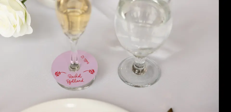 Wine Glass Stem Place Cards
