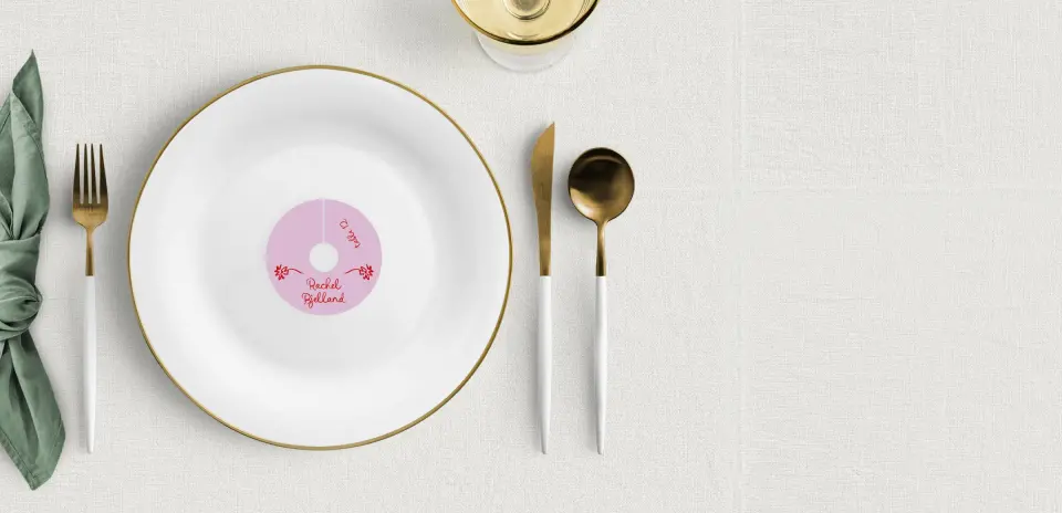 Wine Glass Stem Place Cards