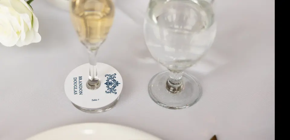 Wine Glass Stem Place Cards