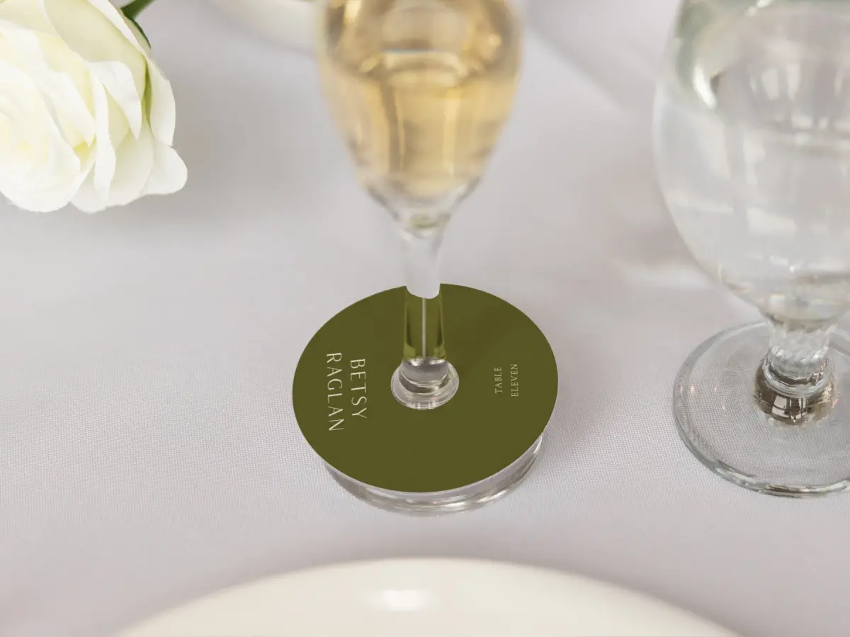 Wine Glass Stem Place Cards