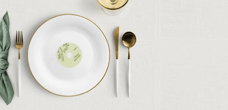 Wine Glass Stem Place Cards