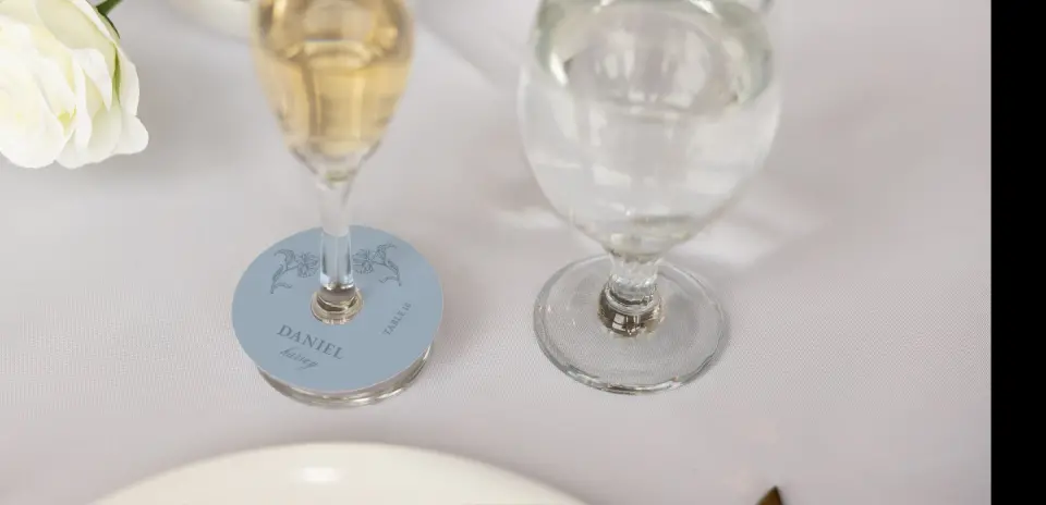 Wine Glass Stem Place Cards