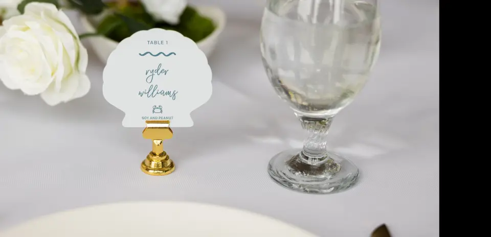 Shell Place Cards
