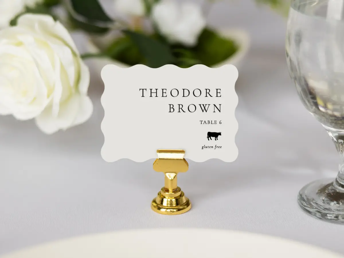 Wavy Place Cards