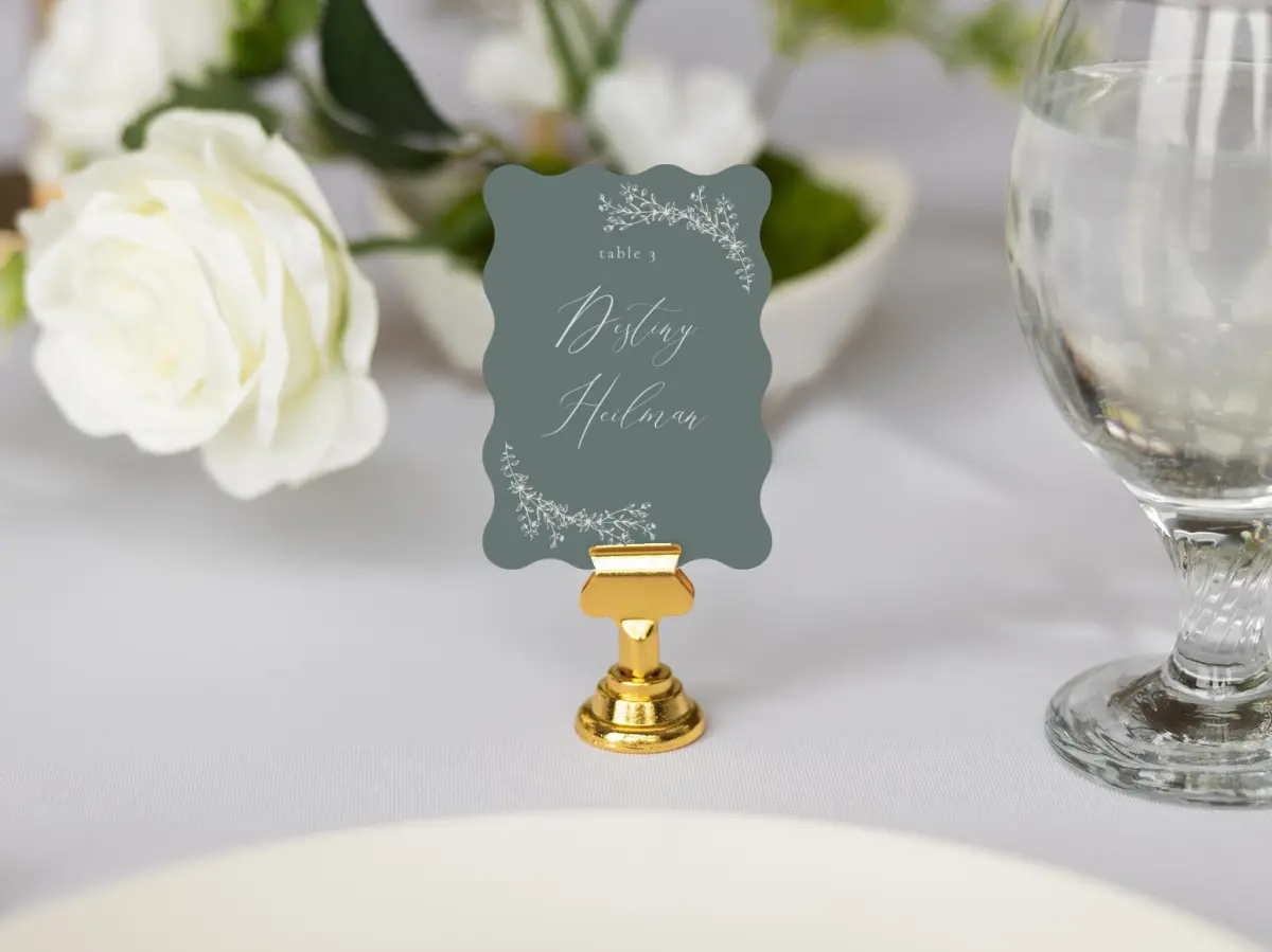Wavy Place Cards