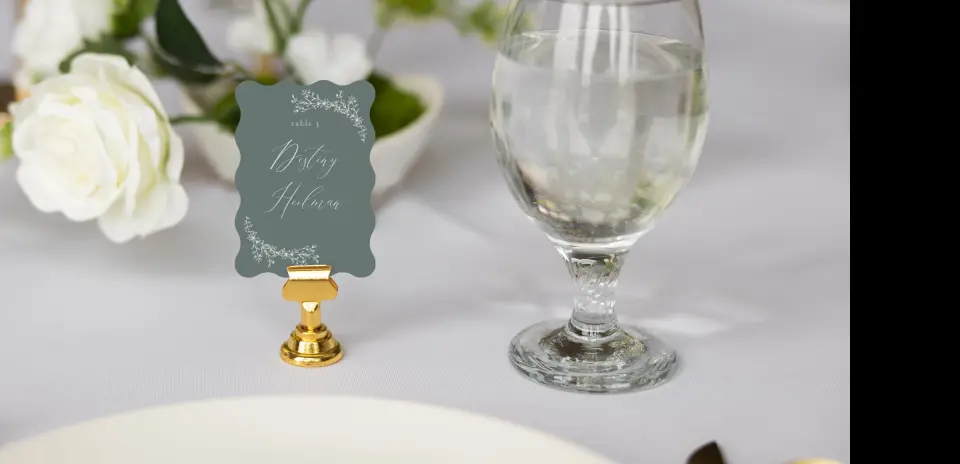 Wavy Place Cards
