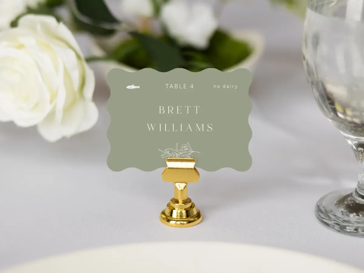 Wavy Place Cards