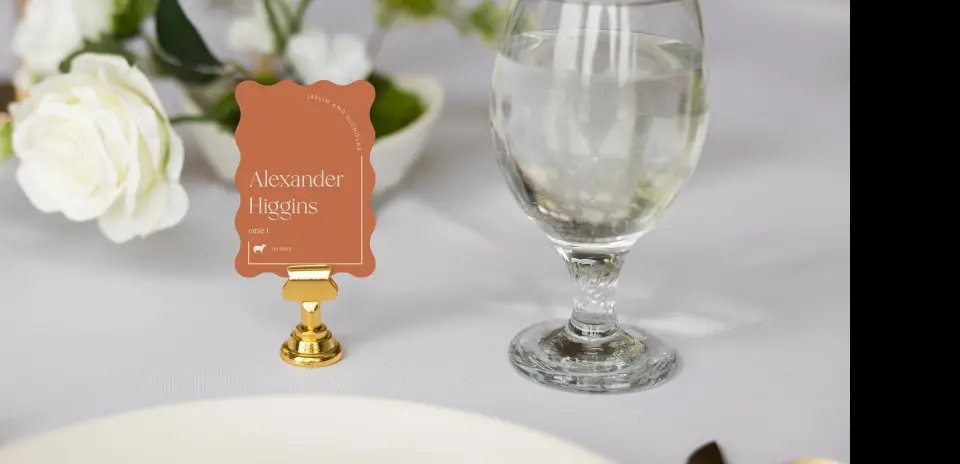 Wavy Place Cards