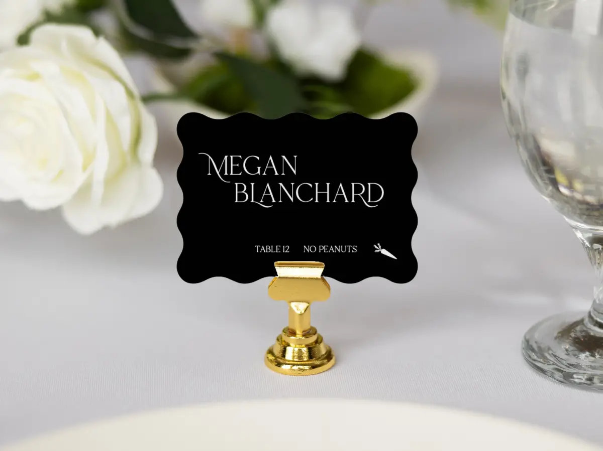 Wavy Place Cards