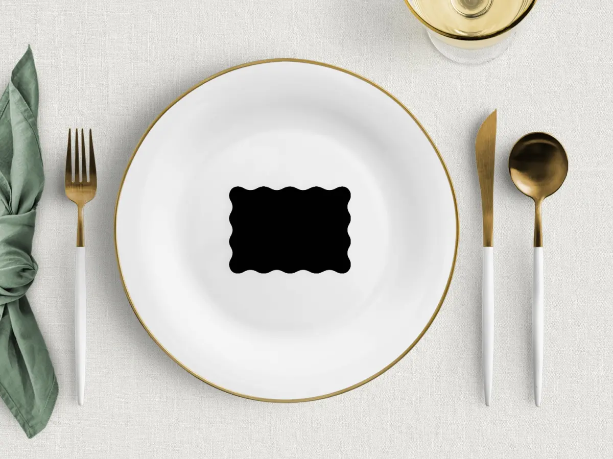 Wavy Place Cards