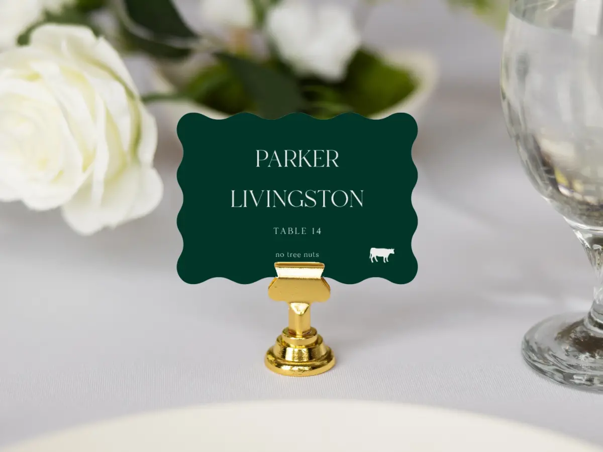 Wavy Place Cards