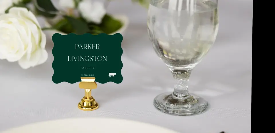 Wavy Place Cards