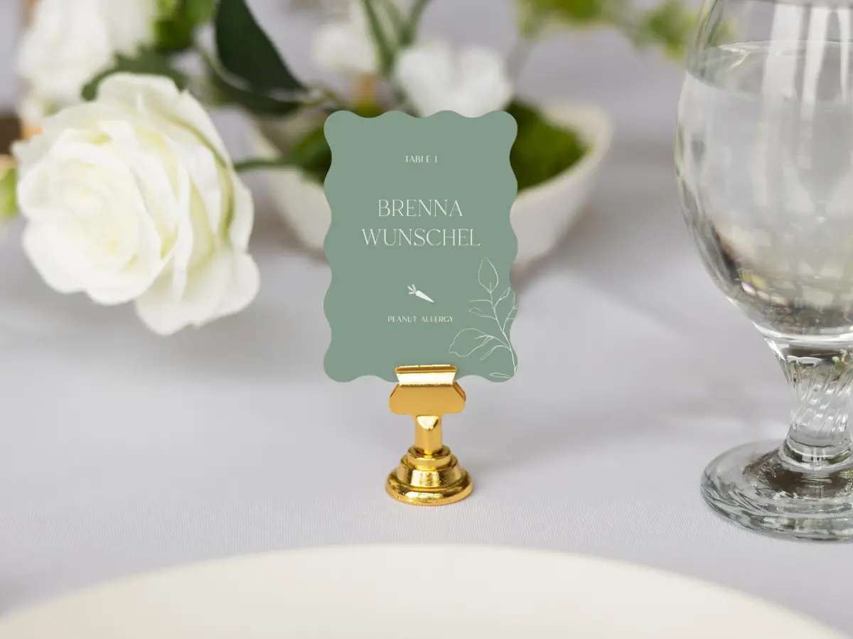 Wavy Place Cards
