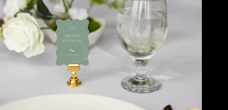 Wavy Place Cards