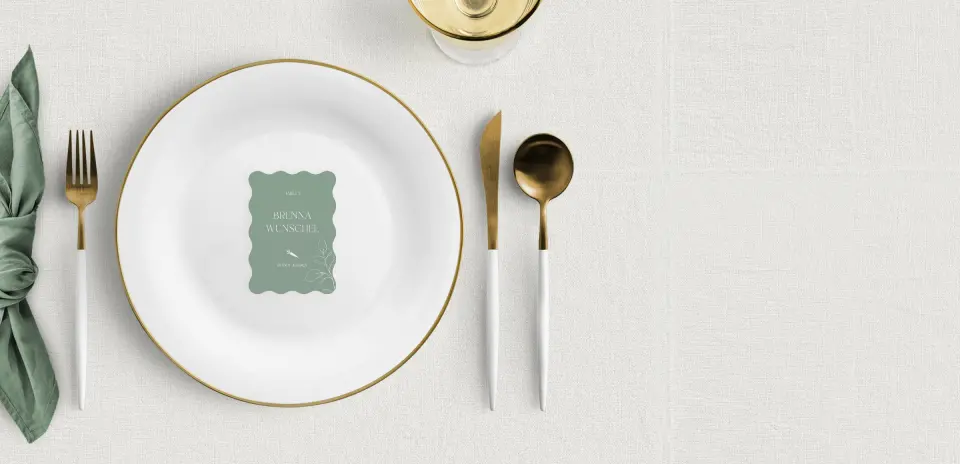 Wavy Place Cards