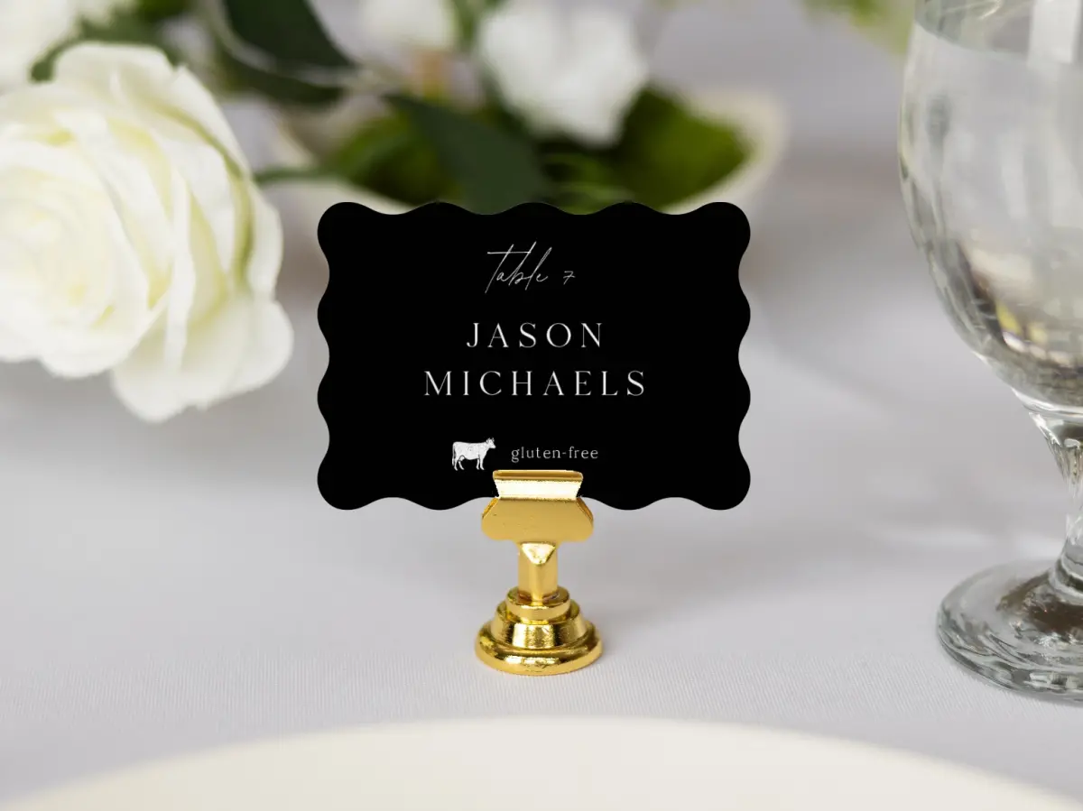 Wavy Place Cards