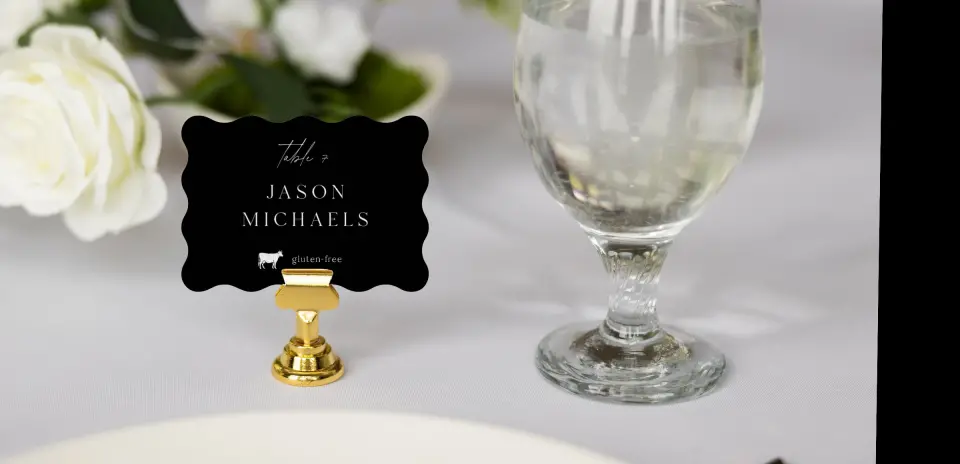 Wavy Place Cards