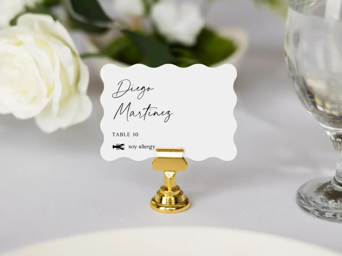 Wavy Place Cards