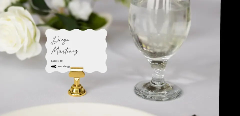 Wavy Place Cards