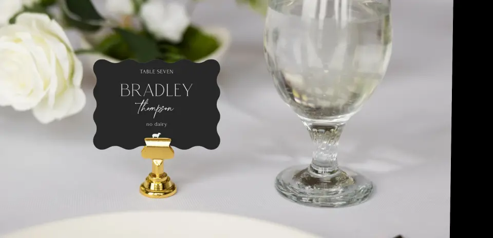Wavy Place Cards