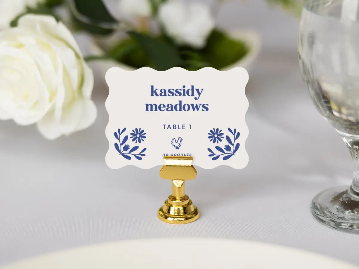 Wavy Place Cards