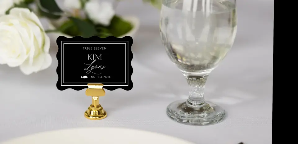 Wavy Place Cards