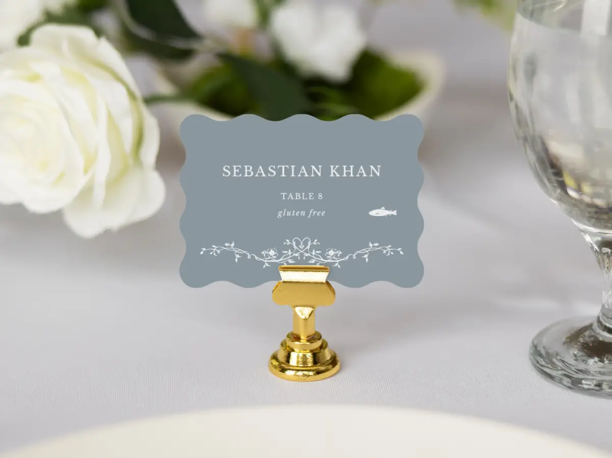 Wavy Place Cards