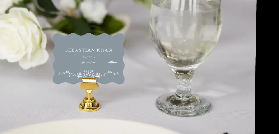 Wavy Place Cards