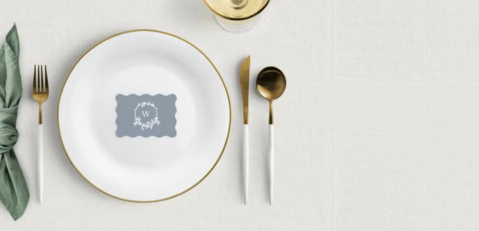 Wavy Place Cards