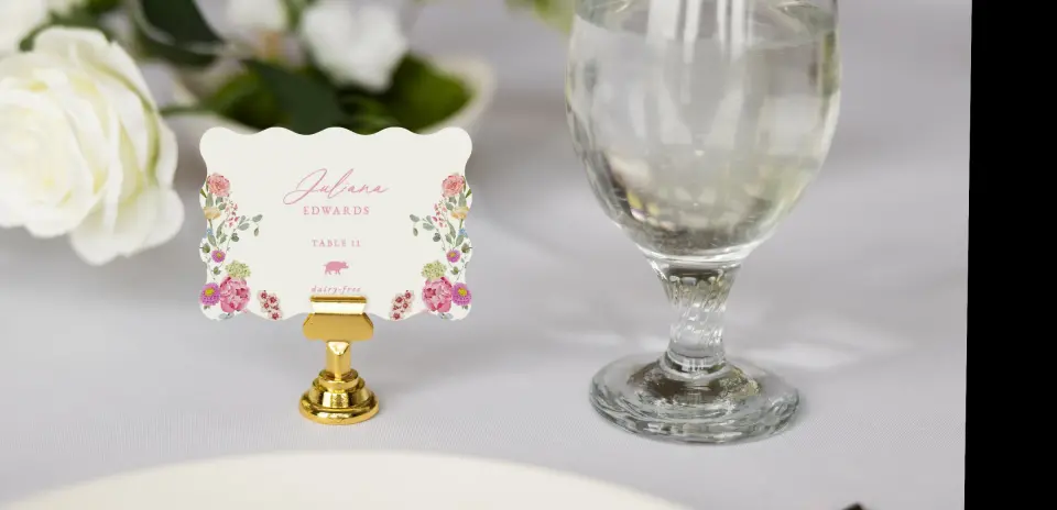 Wavy Place Cards