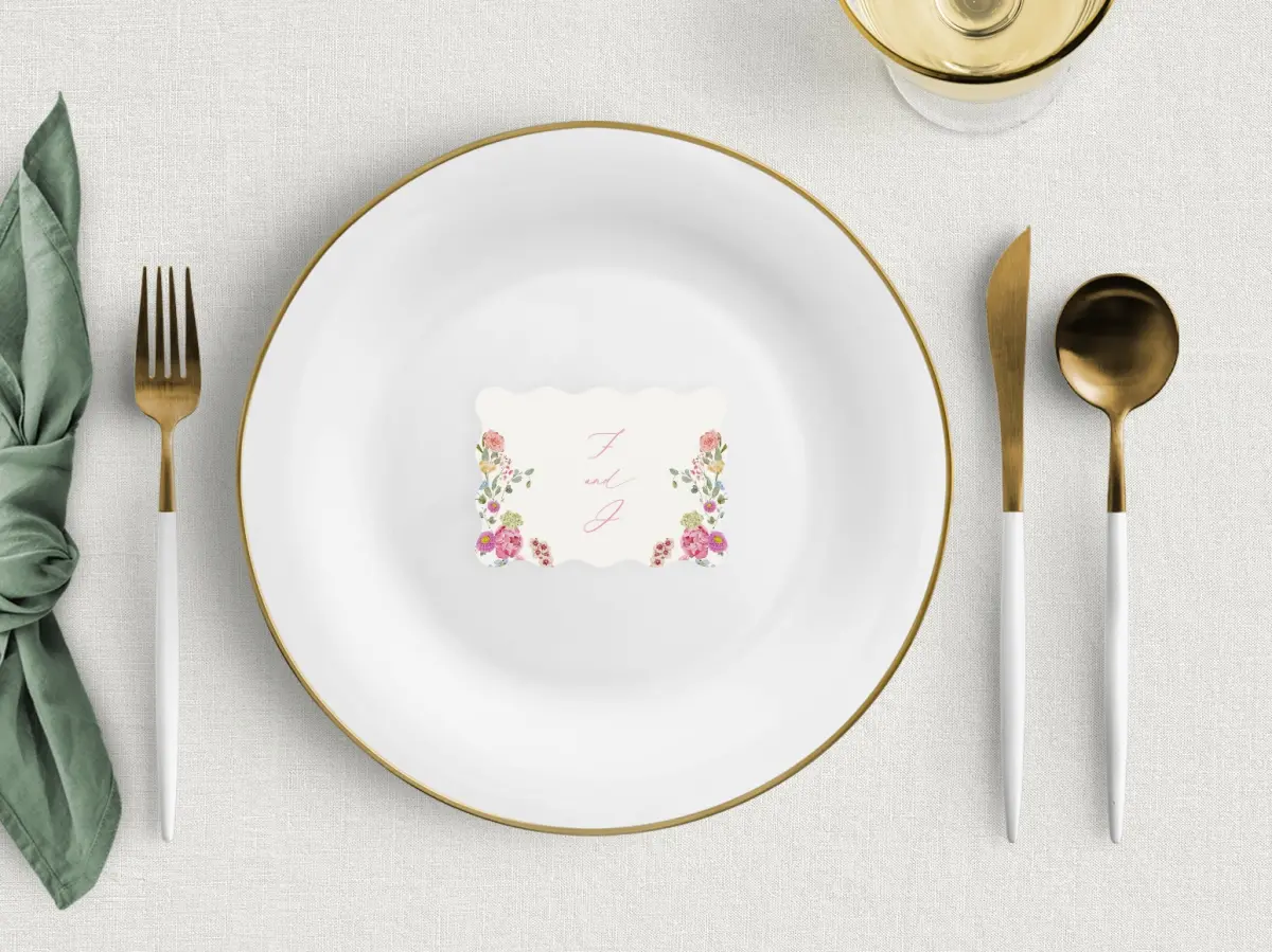 Wavy Place Cards