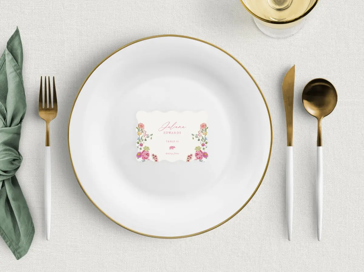 Wavy Place Cards