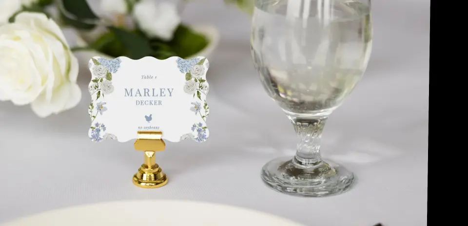 Wavy Place Cards
