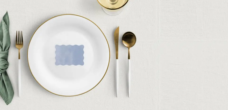 Wavy Place Cards