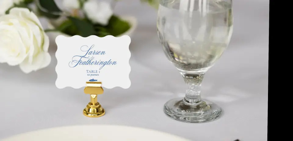 Wavy Place Cards