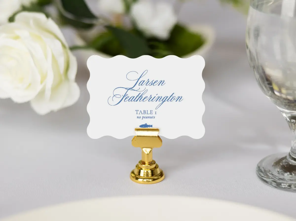 Wavy Place Cards