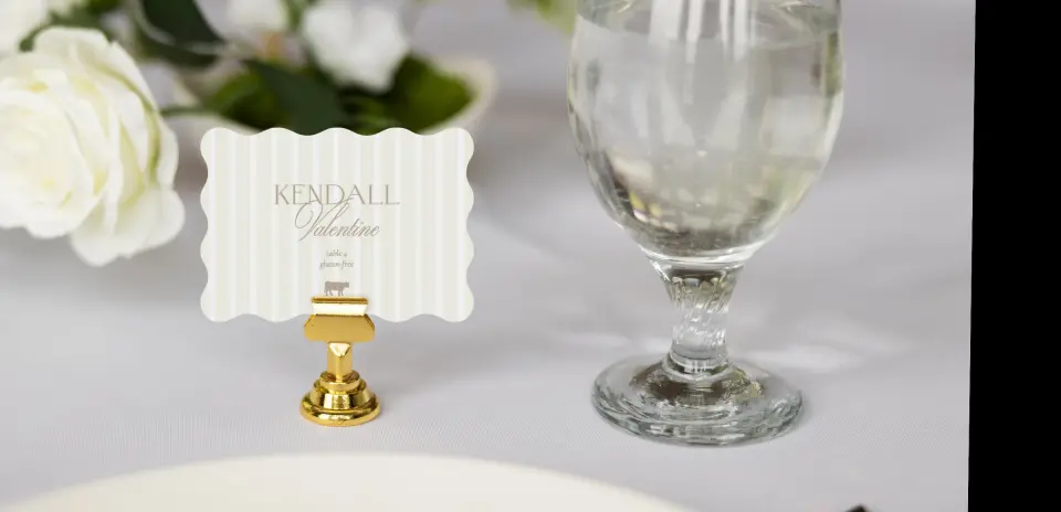 Wavy Place Cards